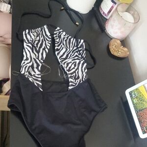 Windsor Monochrome Zebra One Piece Swimsuit